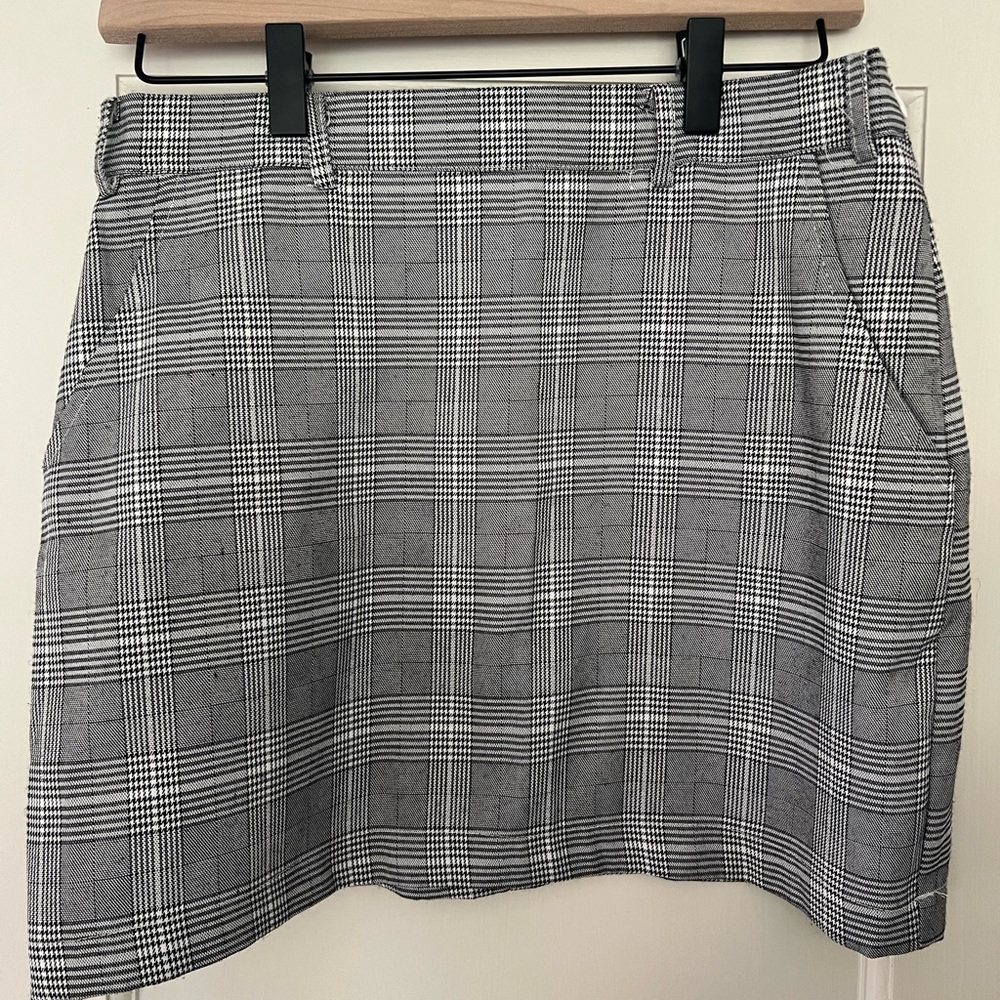 ASOS Honey Punch B&W Plaid Skirt - Size M